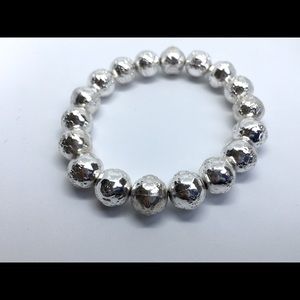 Silver Beaded Bracelet